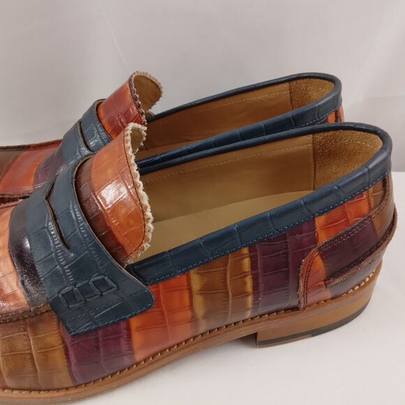 Marc Nolan Callum Badlands Loafers Leather Dress Shoes Slip On Mens Size 11 main image 7